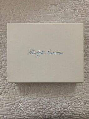 Ralph Lauren Cream Box with Light Blue Logo